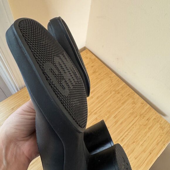 Camper Upright Pumps EU 41 Black Leather Chunky Heels - Picture 8 of 11